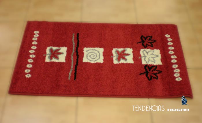 Alfombra de pelo corto base antideslizante