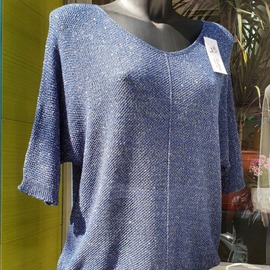 Jersey azul fino