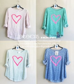 Jersey fino corazón