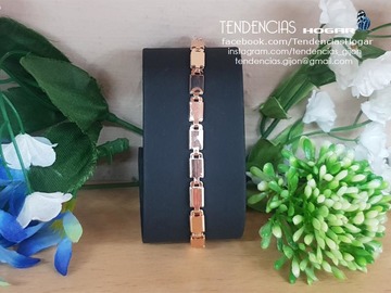 Pulsera acero color dorado