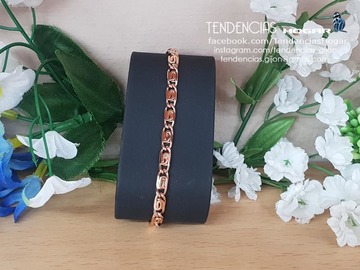 Pulsera acero color dorado