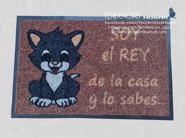 Felpudo goma moqueta imprimido