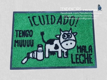 Felpudo goma moqueta imprimido