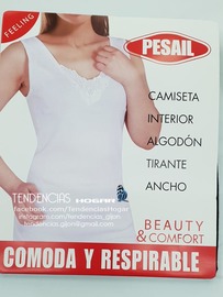 Camiseta sra. tte. ancho escote deco