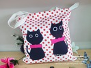 Bolsa textil gatos